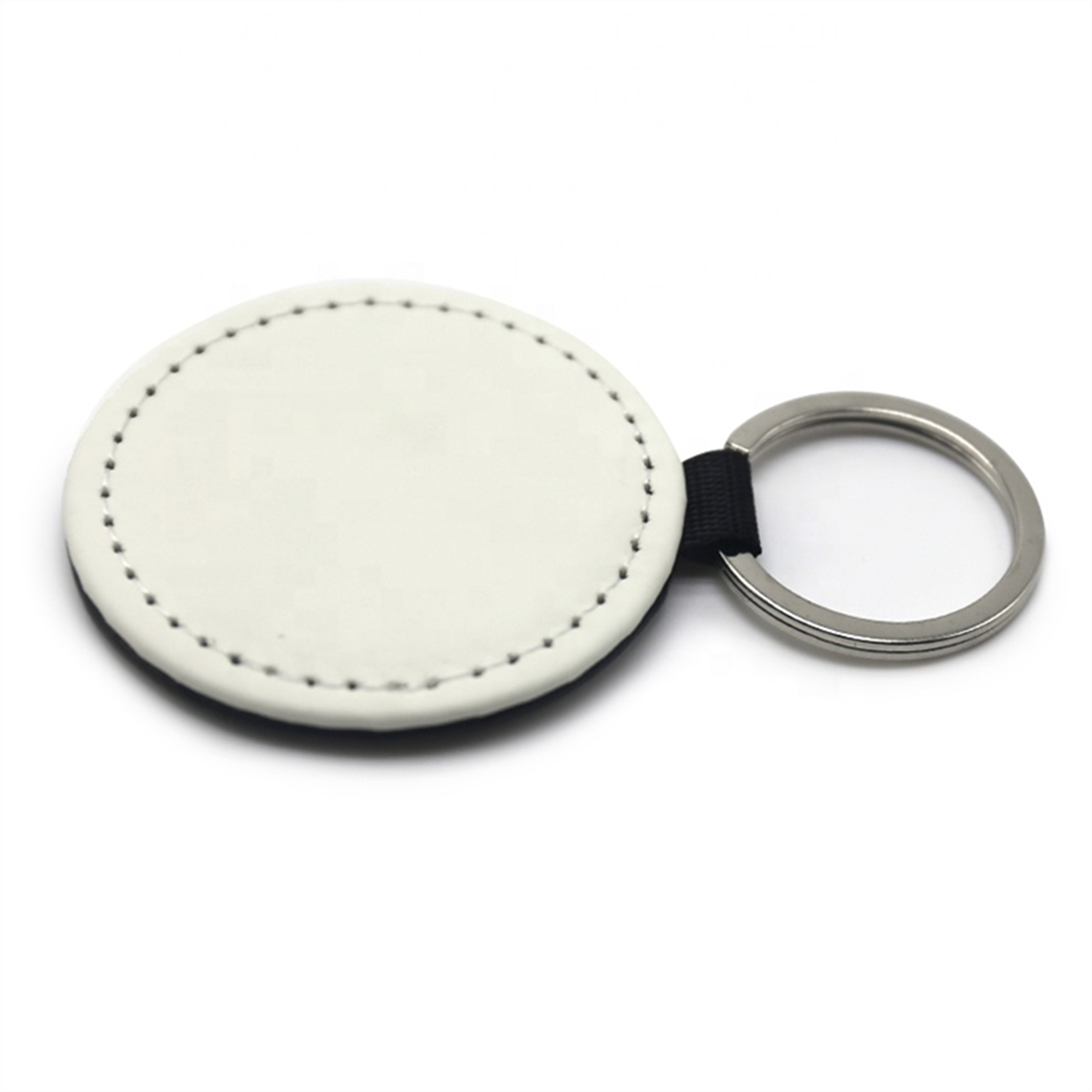 Round PU Key Chain with Metal Ring 8