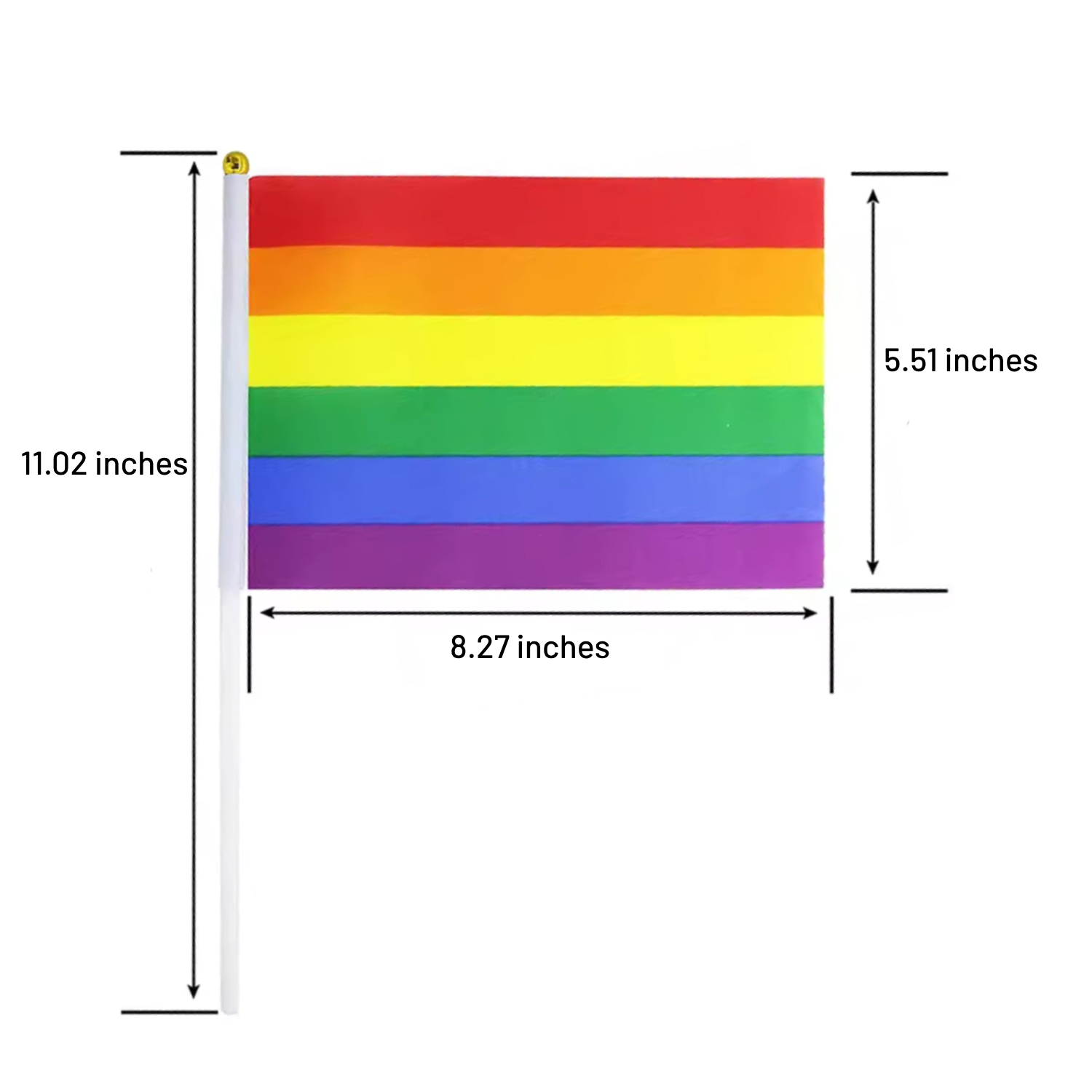 9" x 6" Hand Waving Flag Banner 7