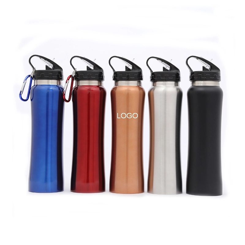 500ML Stainless Steel Bike Sport Water Bottle With Straw 5