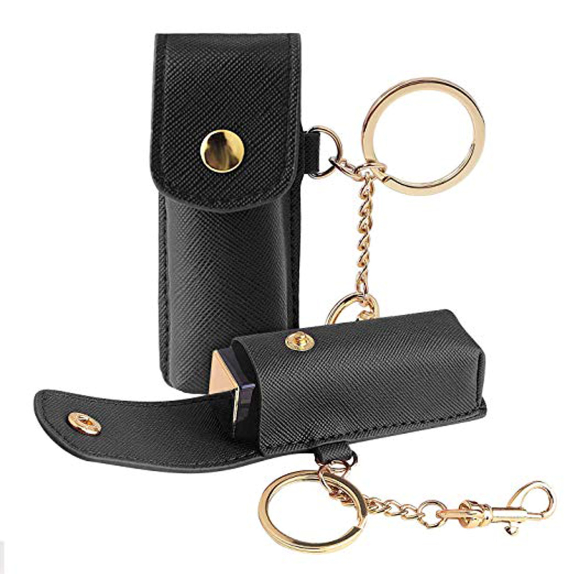 Keychain PU Leather Lipstick Holder 2