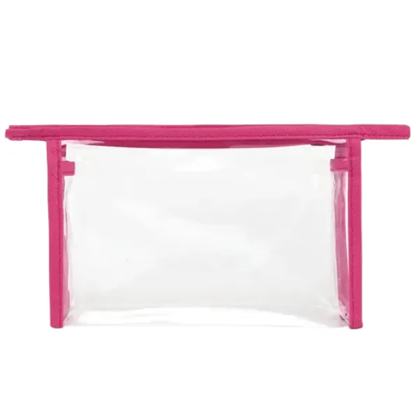 Clear Travel Toiletry Pouch 7.5x5 13