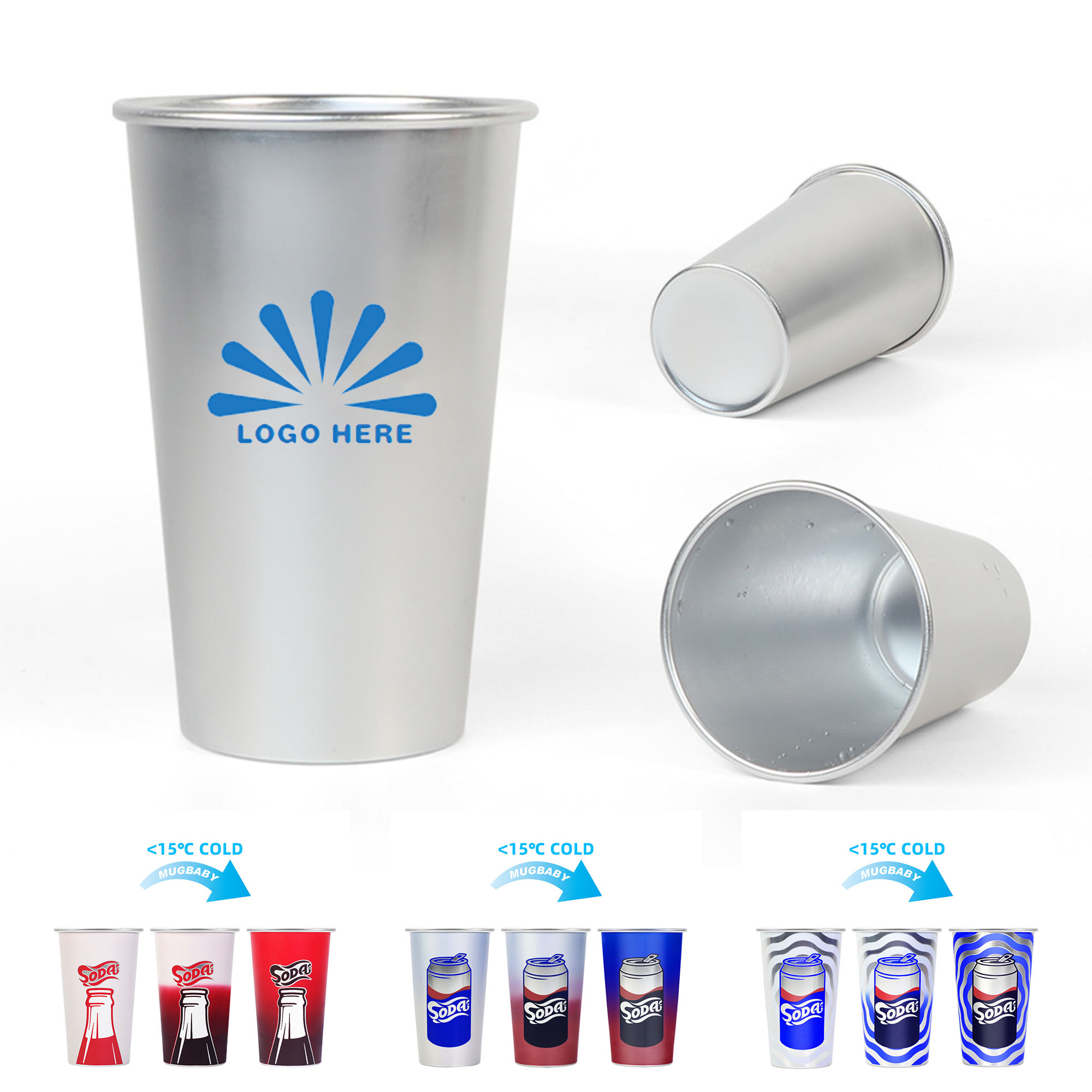 15oz Color-Changing Aluminum Cup 2