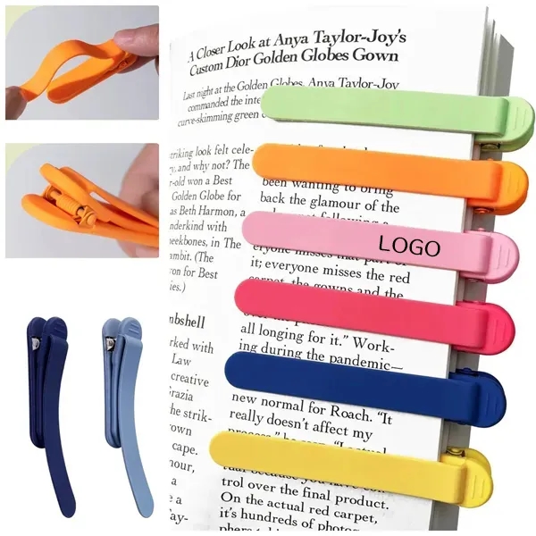 Automatic Bookmark Silicon Smart Book Page Clip 1