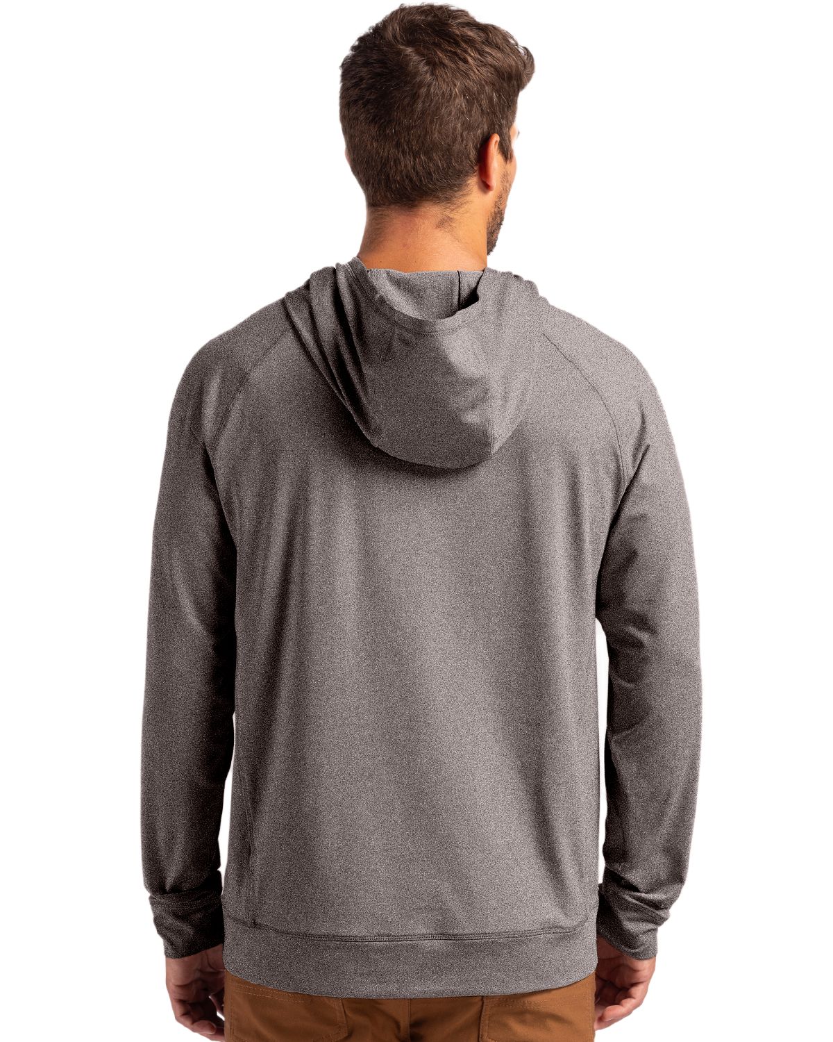 Adapt Knit Recycled Mens Heathered Hooded Pullover