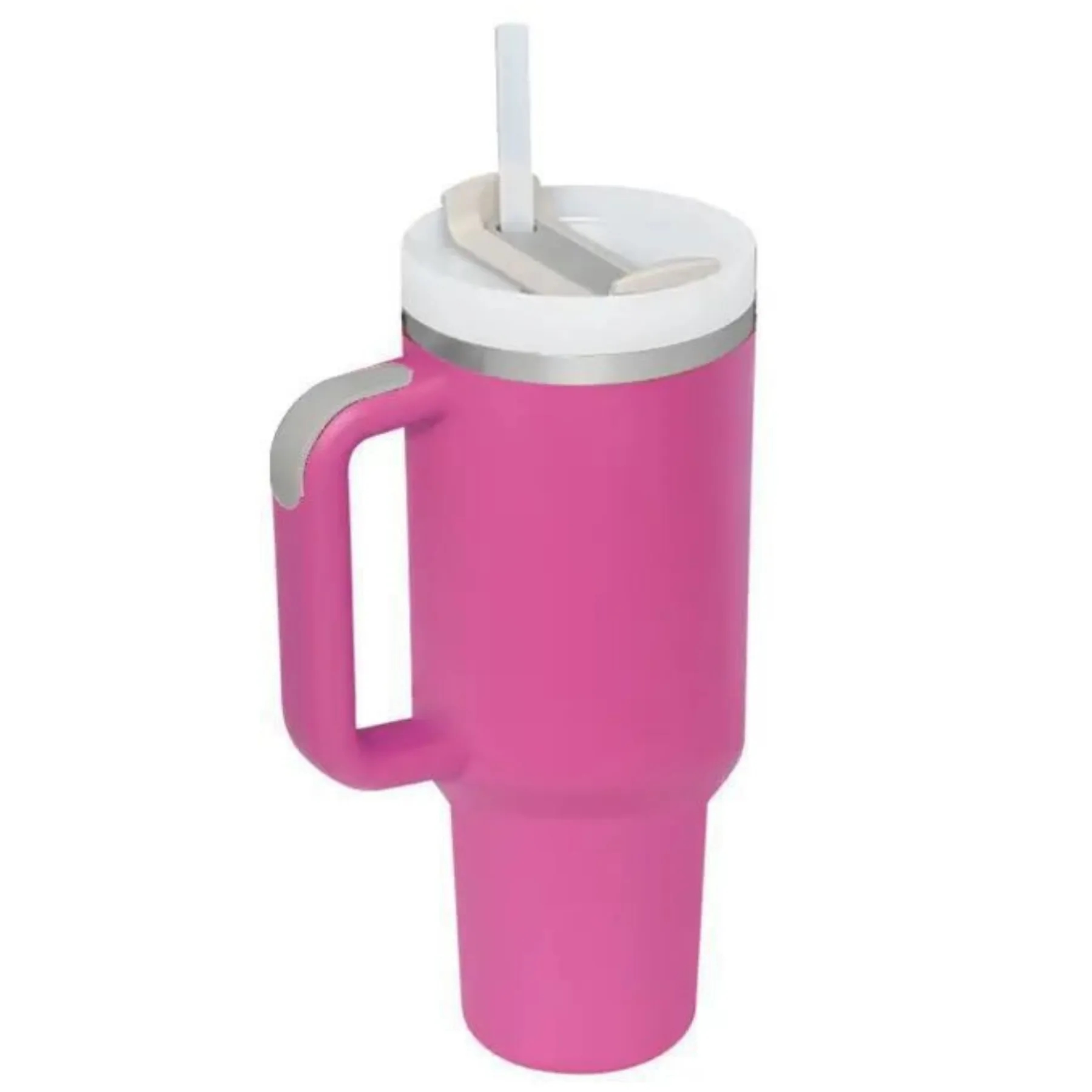 40 Oz Vacuum Tumbler w/ Handle & Straw 21