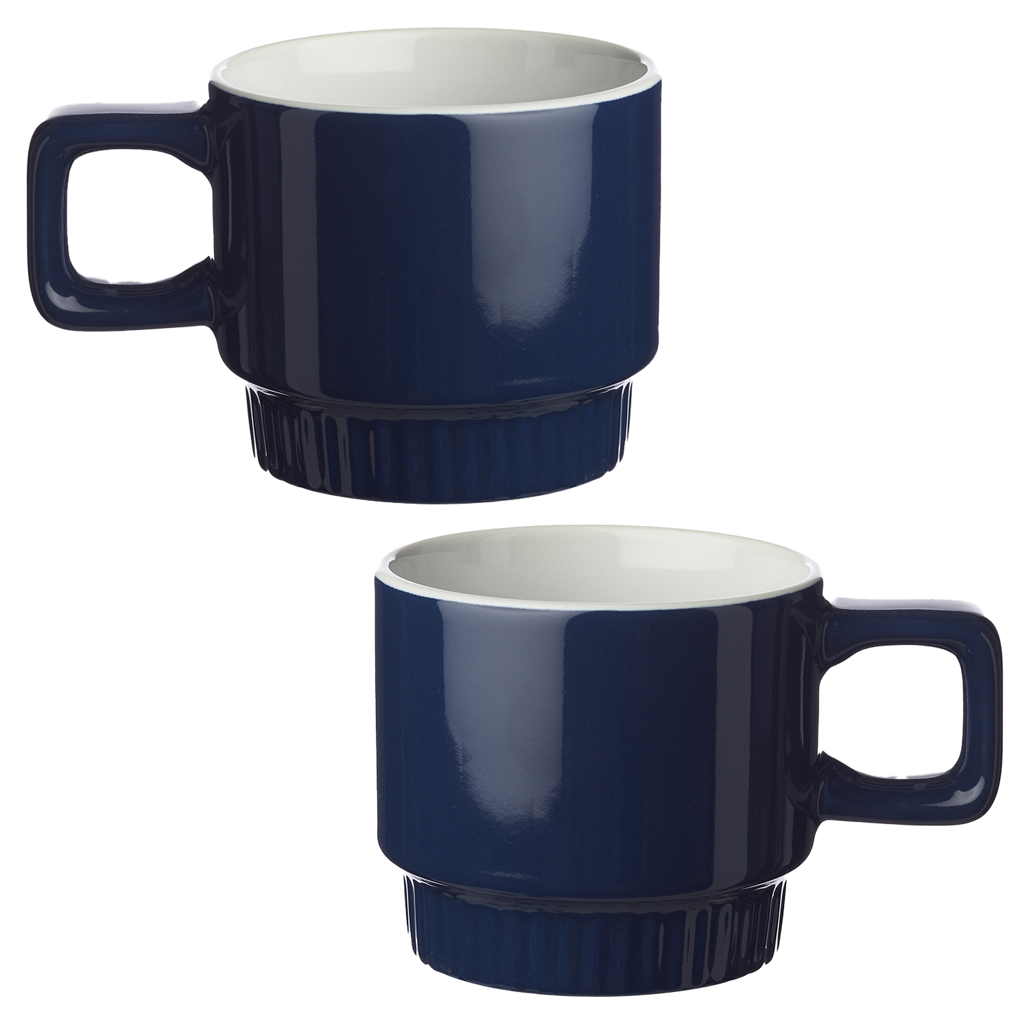 Square Handle Stackable Ceramic Mug, 10 oz. 7