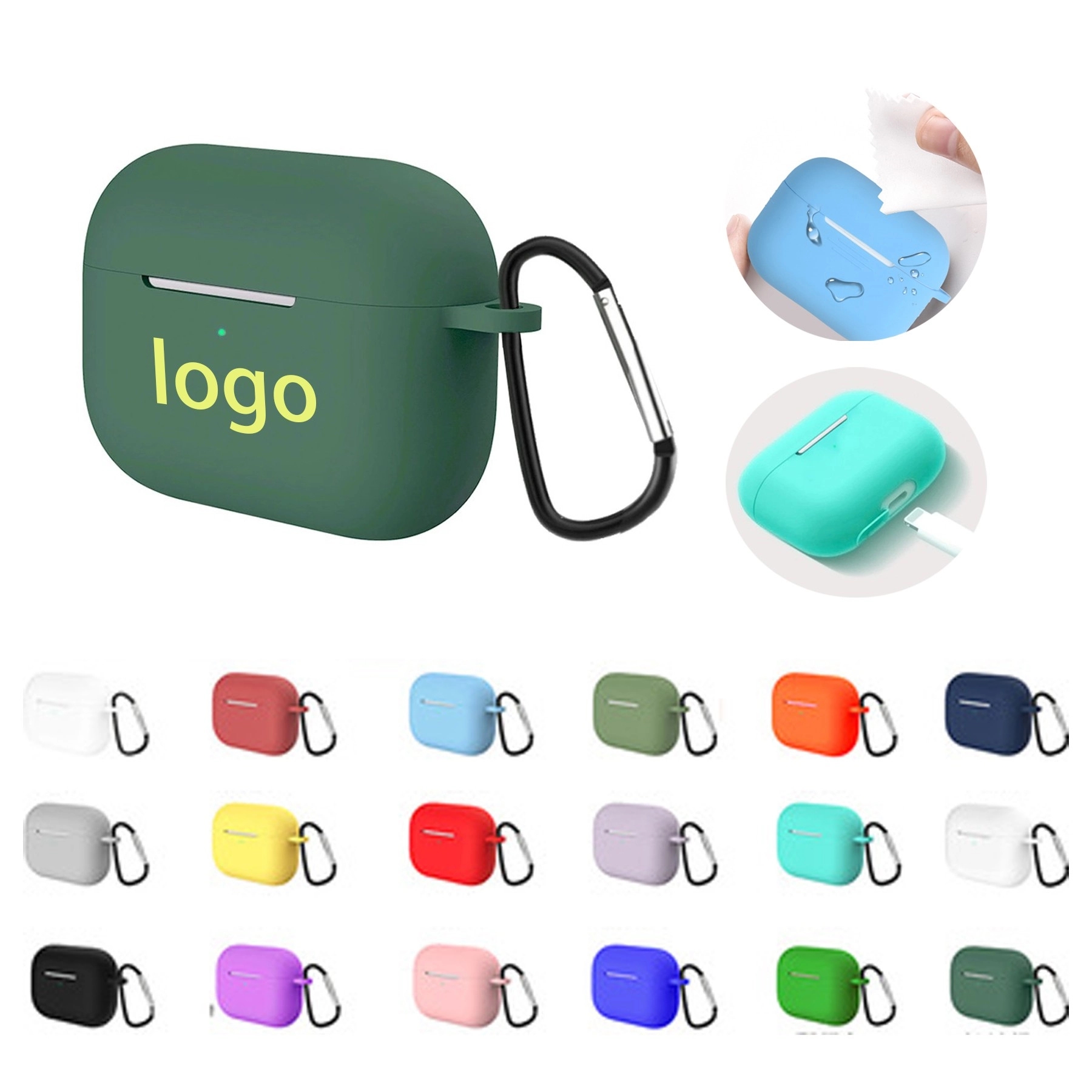 Silicone Earpods Case w/Keychain 1