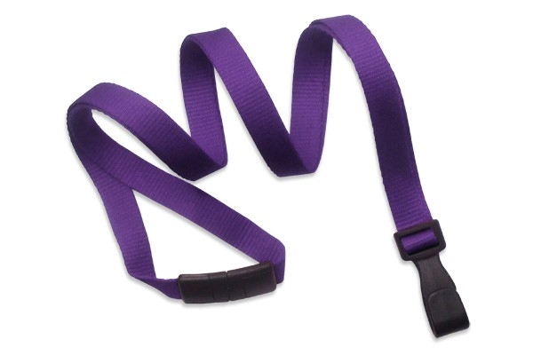 3/8" Recycled PET Lanyard with Breakaway (Plastic J-Hook) 7