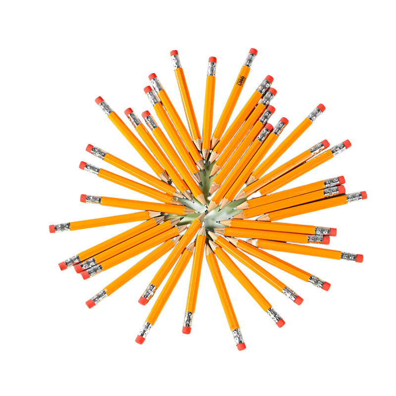 Short Golf Pencil with Eraser 3