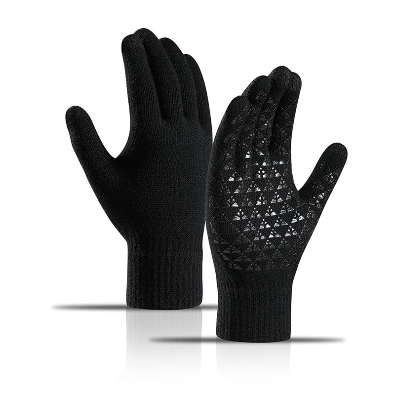 Polyester Anti-Slip Thermal Knit Gloves For Winter Warmth 2
