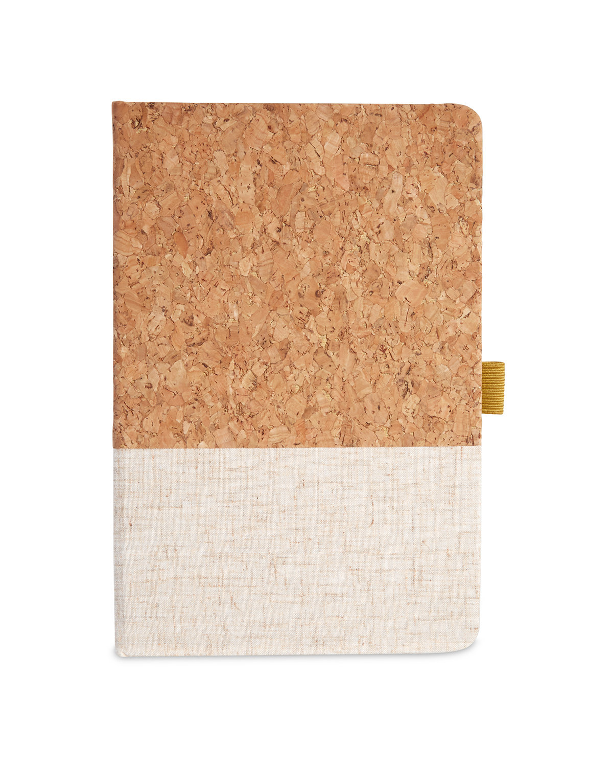 Cork And Heathered Fabric Hardcover Journal 5.5" X 8.25" 2