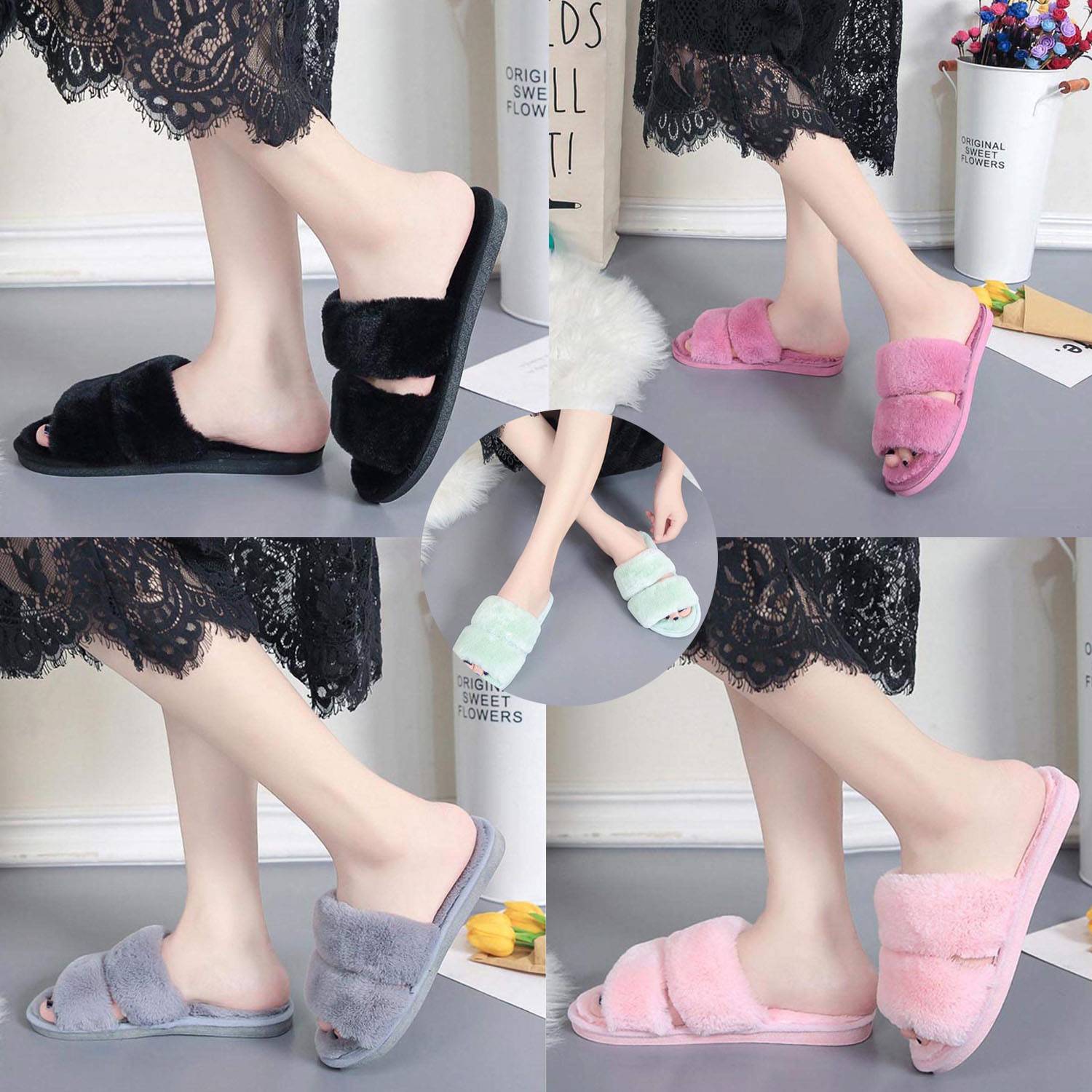 Woman Fluffy Slippers 2
