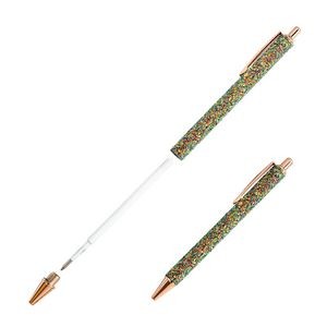 Glitter Flakes Click Activated Metal Pen 8