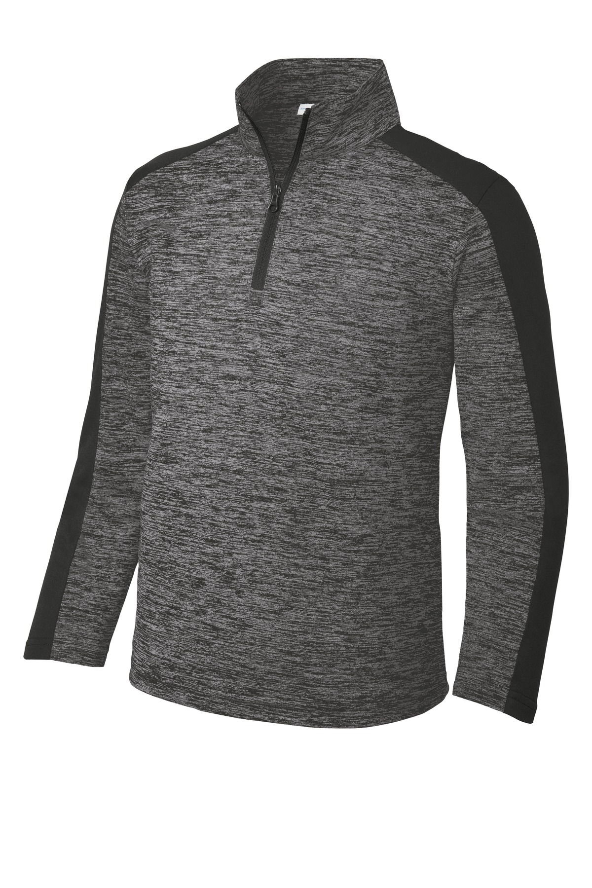 Sport-Tek Youth PosiCharge Electric Heather Colorblock 1/4-Zip Pullover. YST397 10