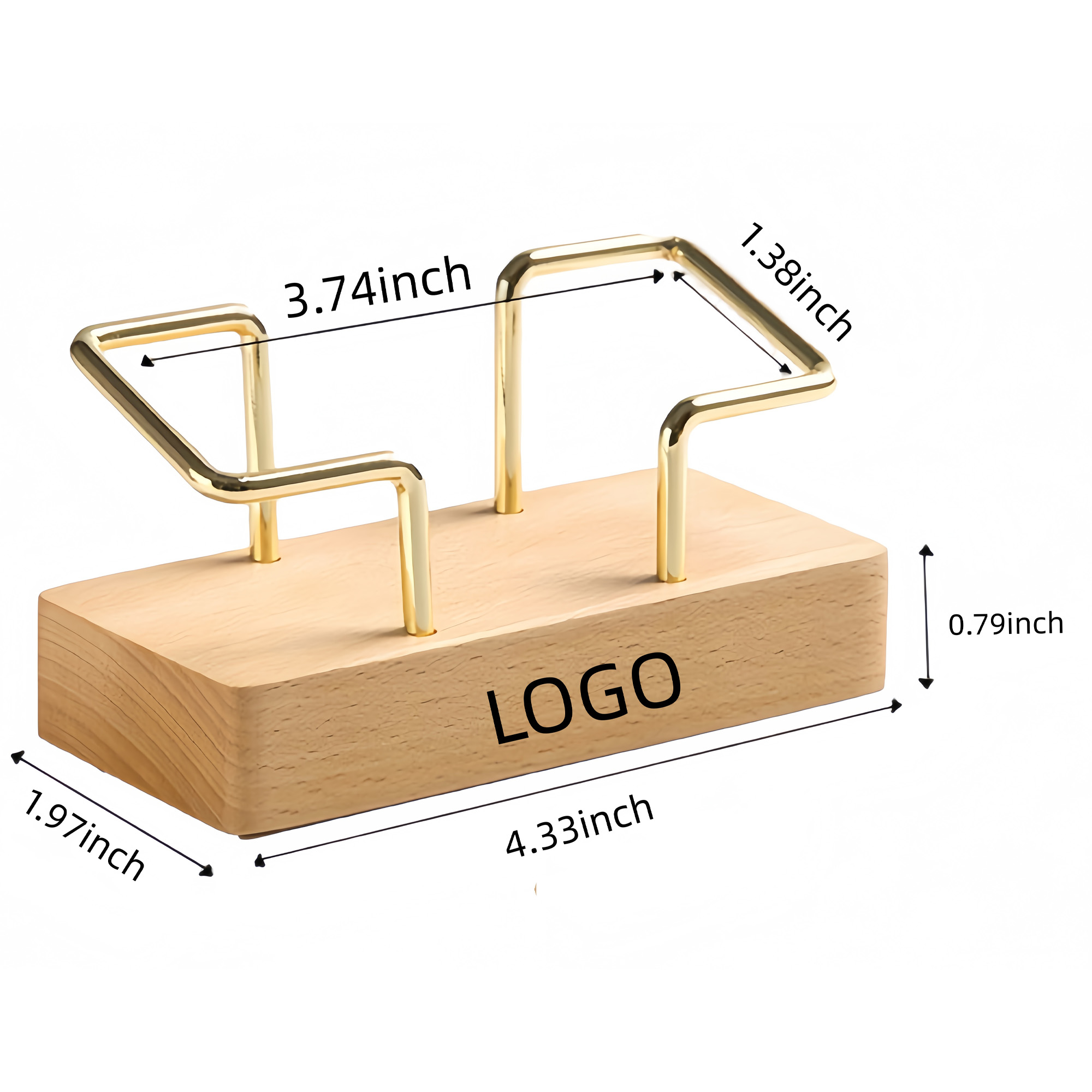 Wood Business Card Stand For Office 3