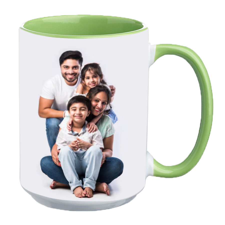 15 oz. Glossy Two-Tone Custom Photo Mug 7