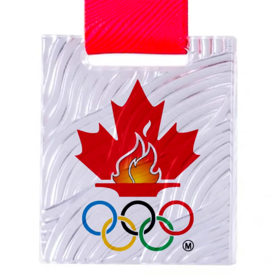 Square Glass Medal 3