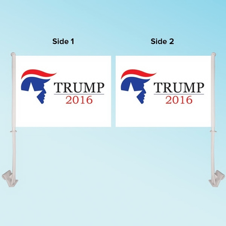 11.5" x 15" Custom Car Flag - Double Sided 1
