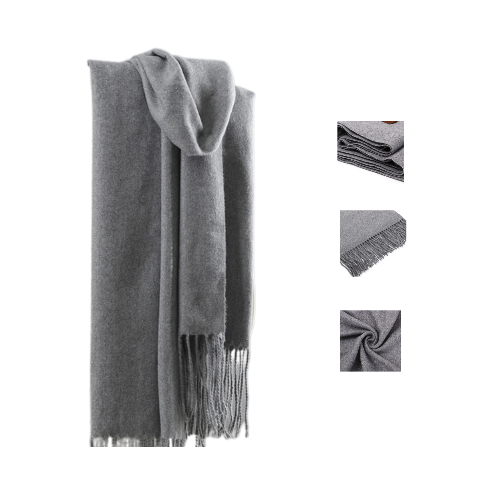 Wool Fleece Scarf - MOQ 50 Pieces Required 2