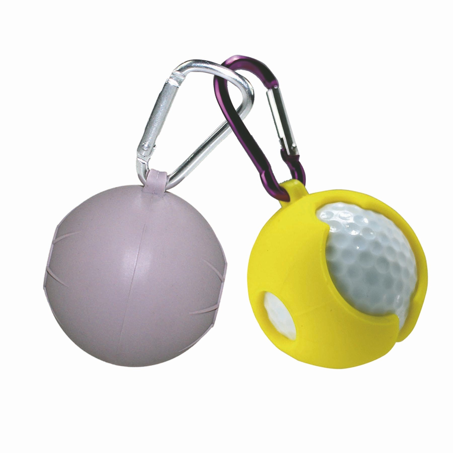 Single Golf Ball Cover With Carabiner Hook 2