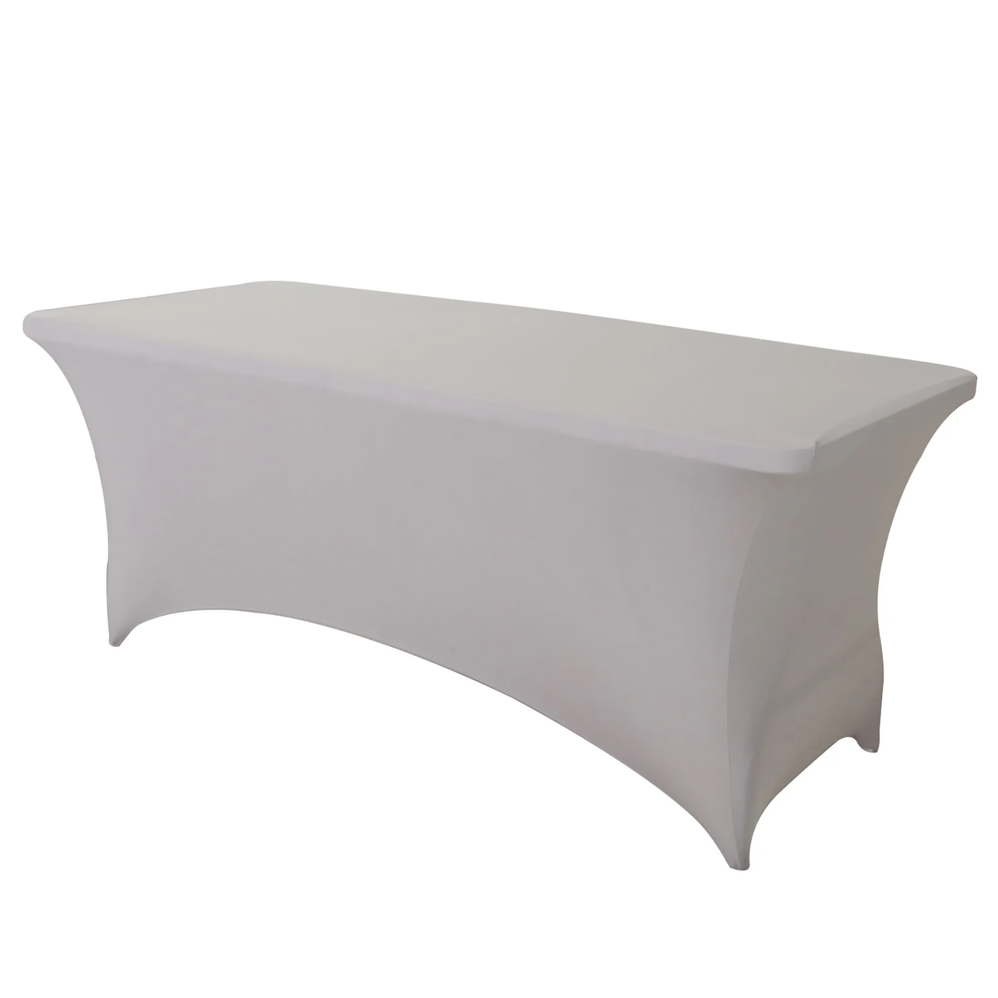 6FT Stretch Tablecloth Fits Rectangular Table MOQ 1PCS 12