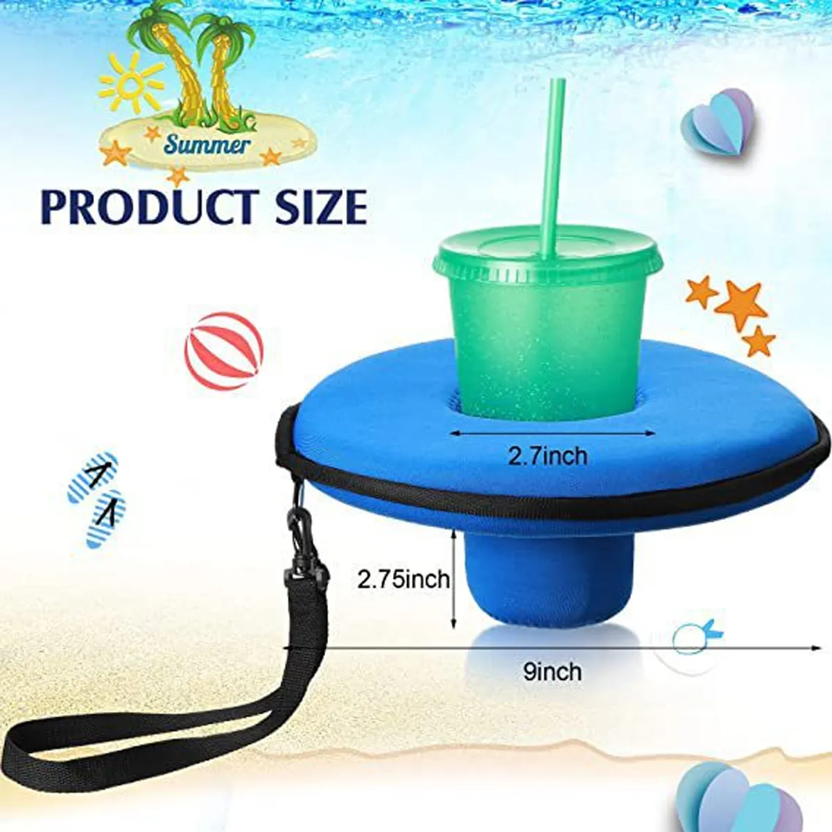 Floating Drink Holder Floating Coaster For Swimming Pool 5