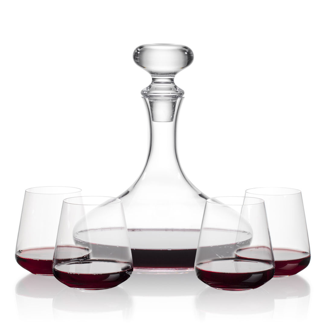Stratford Decanter & Breckland Stemless Wine 2