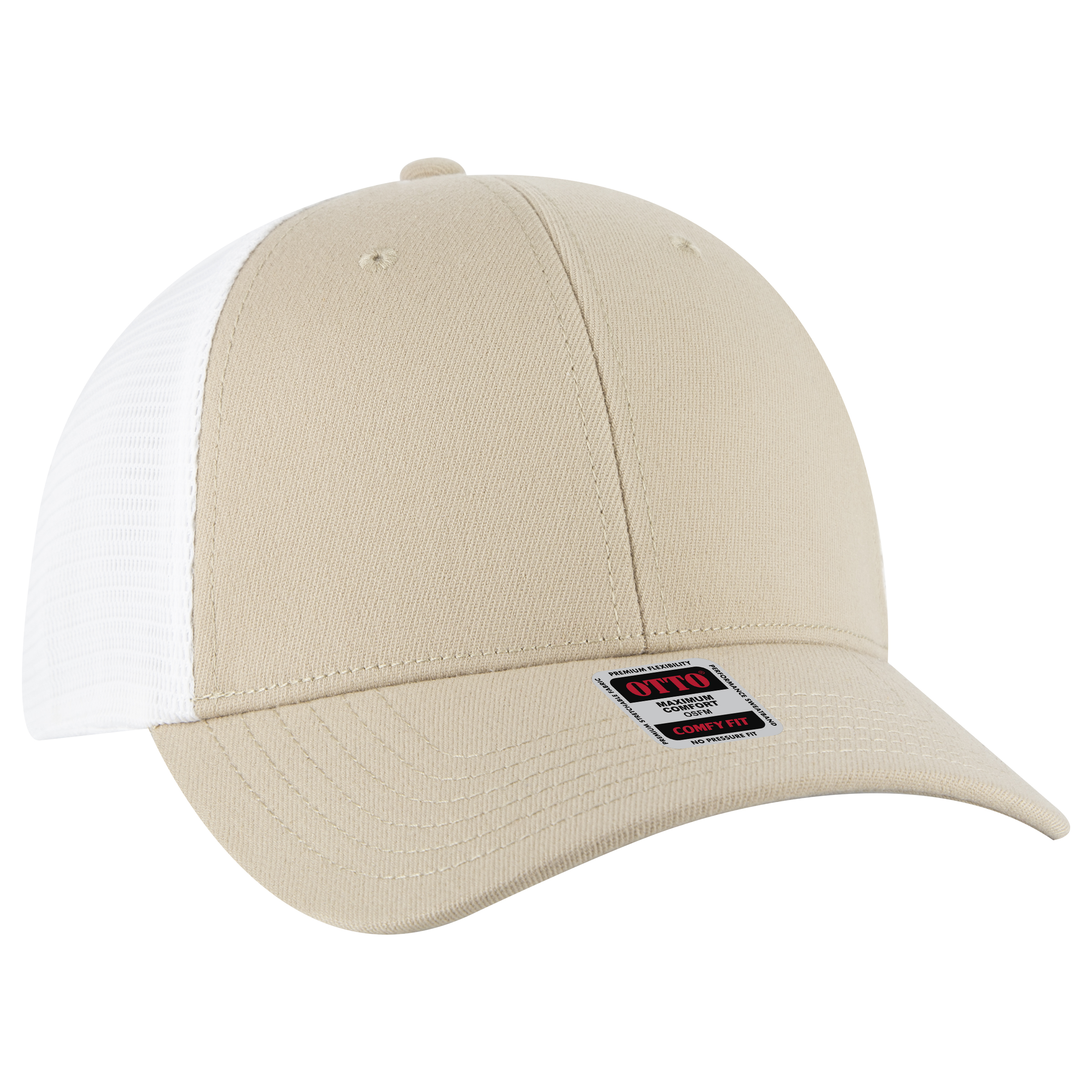 OTTO CAP® OTTO COMFY FIT® 6 Panel Low Profile Mesh Back Trucker Hat 3