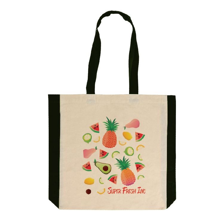 Side Color Cotton Tote 2