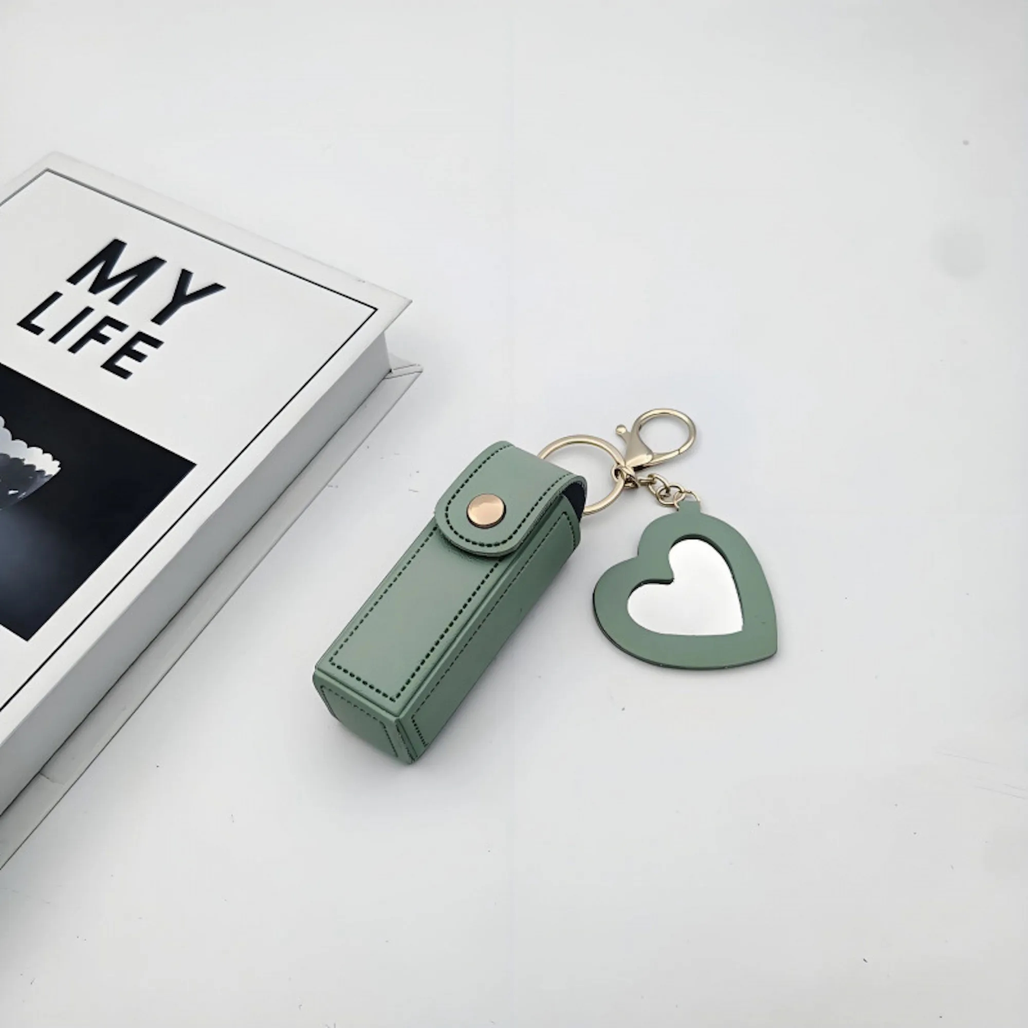 Lipstick Bag Keychain With Mirror 7