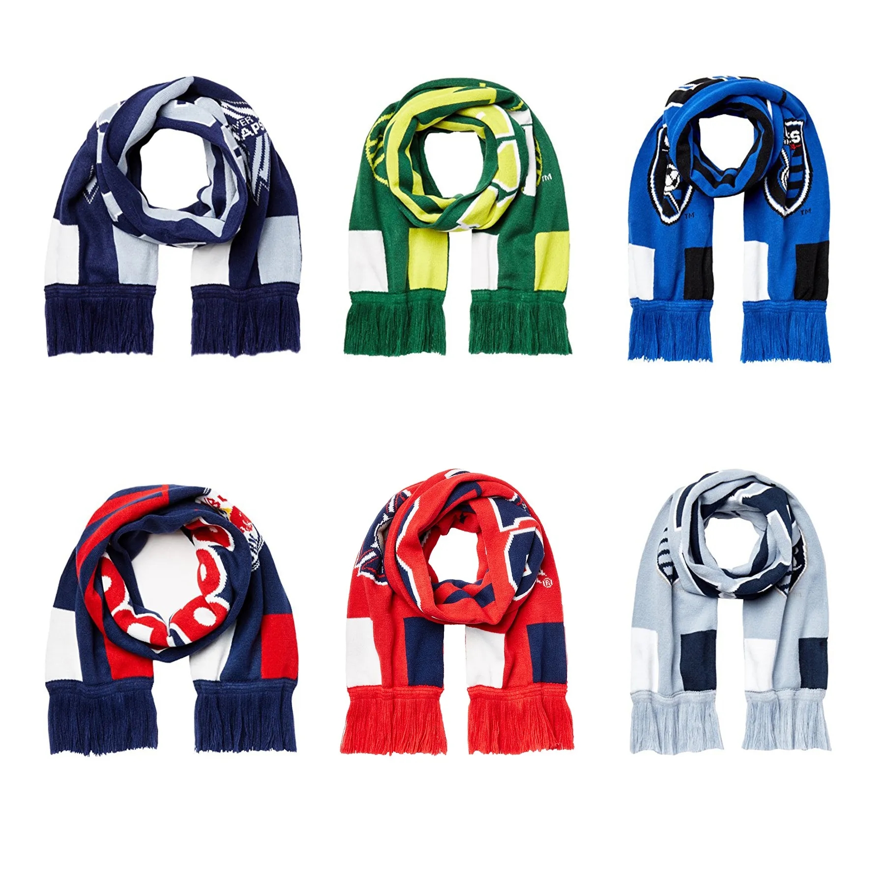Customized Football Fan Jacquard Scarf 3