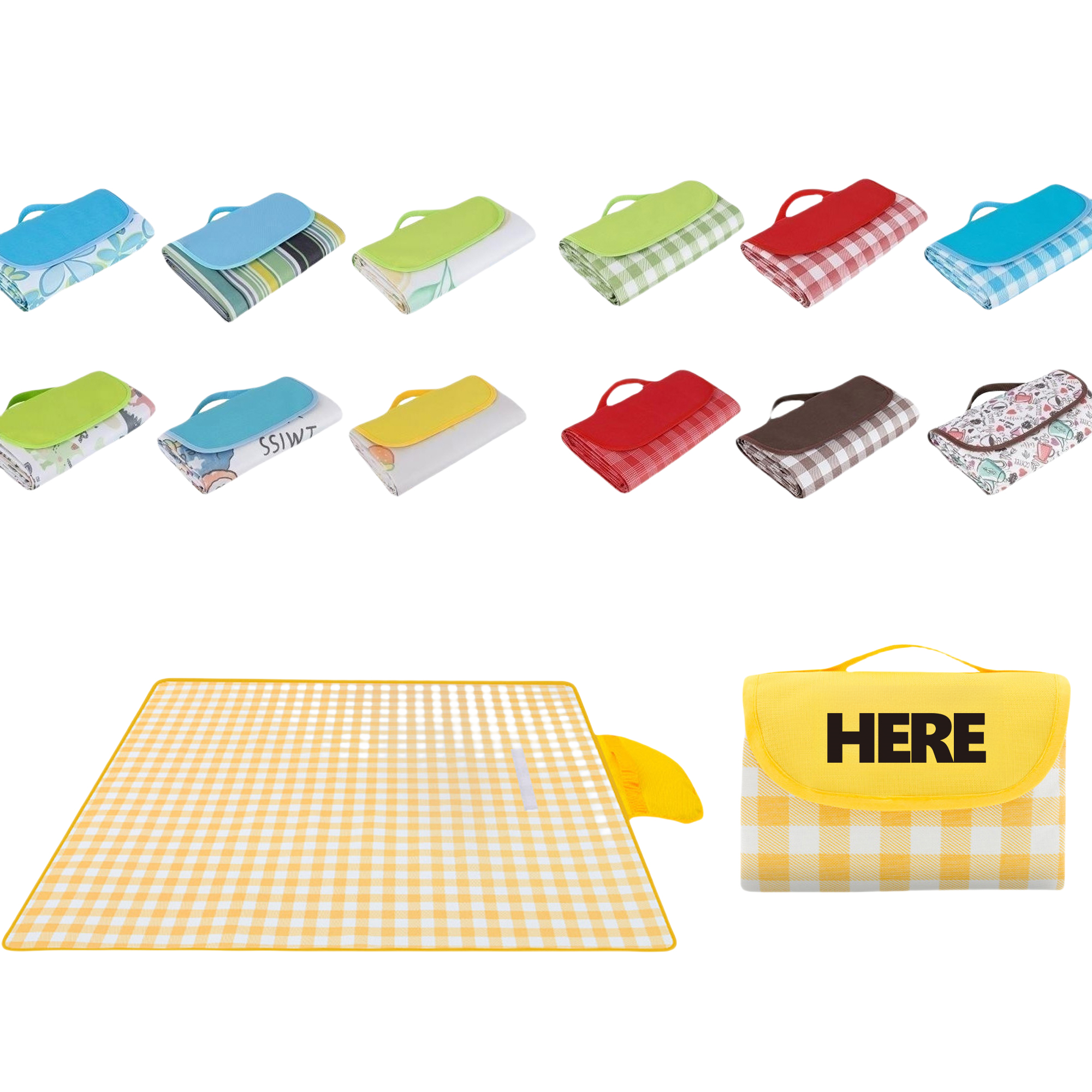 Portable Color Picnic Blankets 2