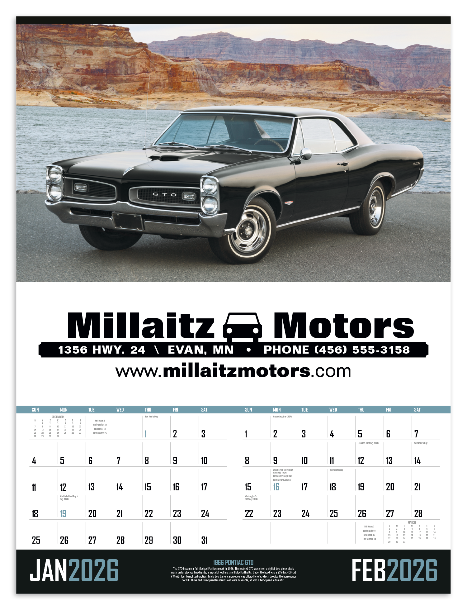 Triumph® Calendars Muscle Cars Calendar 22