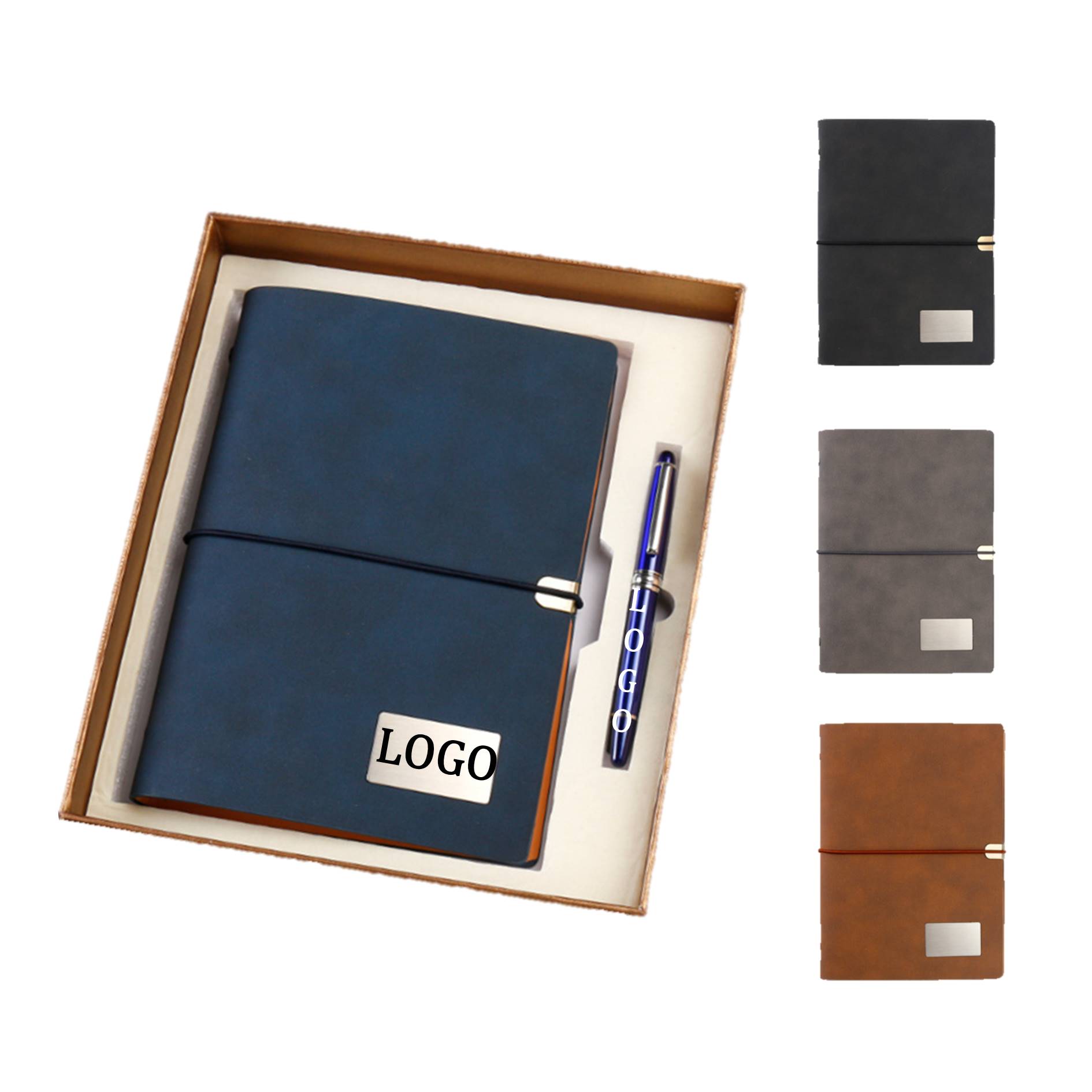 Refillable Leather Notebook And Pen Set 3