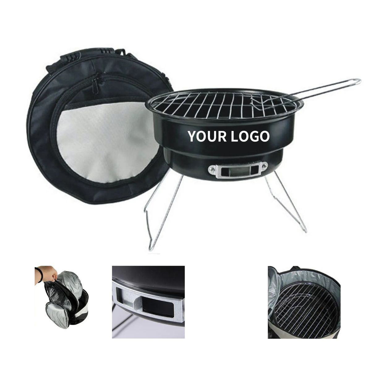 Stainless Charcoal Grill Set for Outdoor Cooking 3