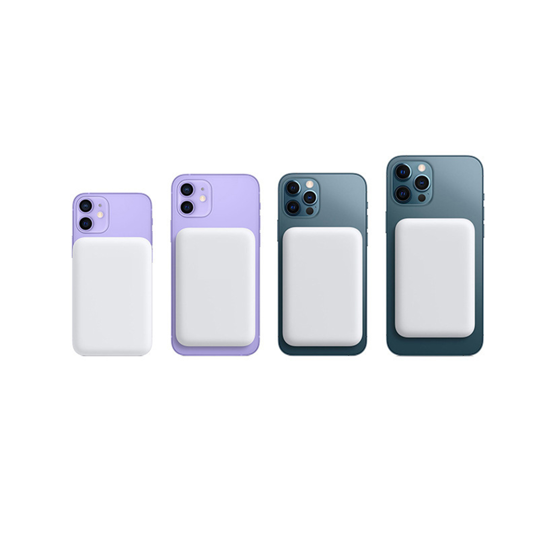 White Mini Moblie Phone Wireless Charger 1