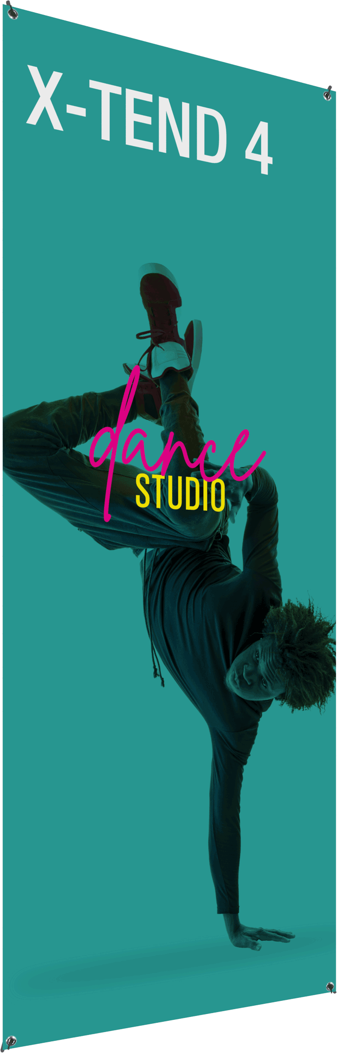 X-tend 4 Spring Back Banner Stand