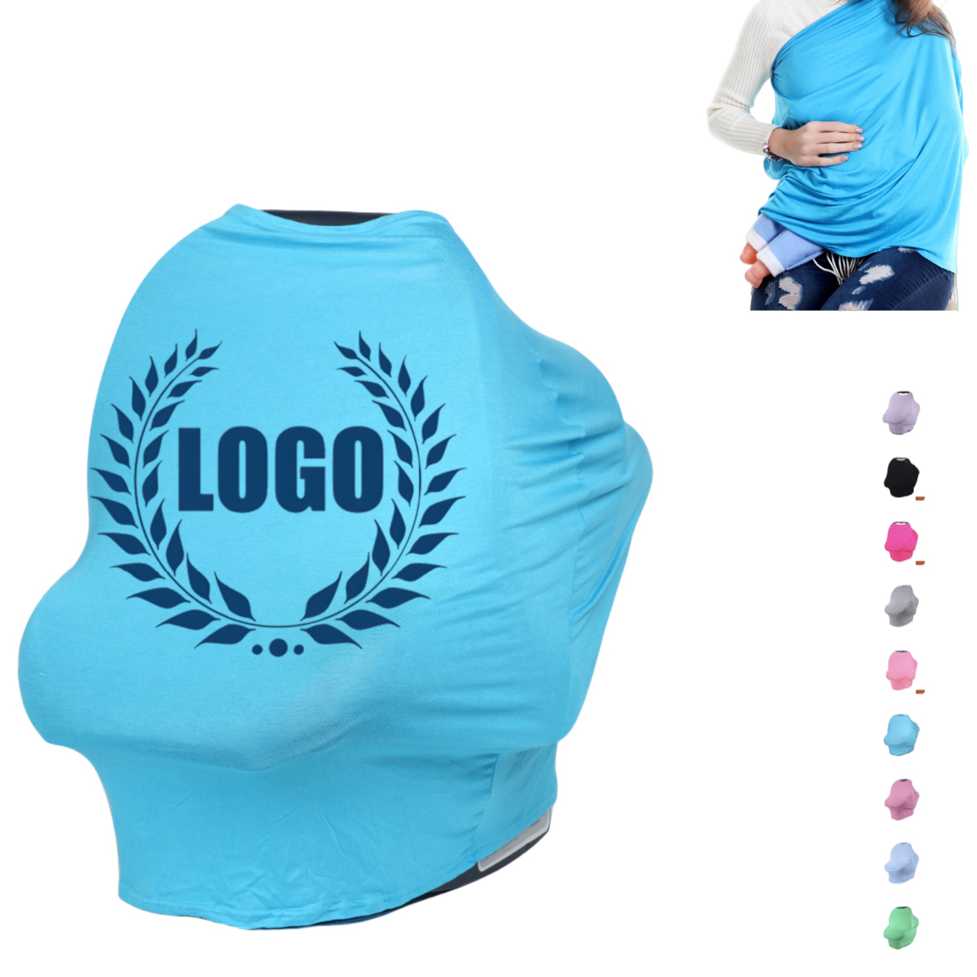 Nursing Cover Breastfeeding Scarf 4