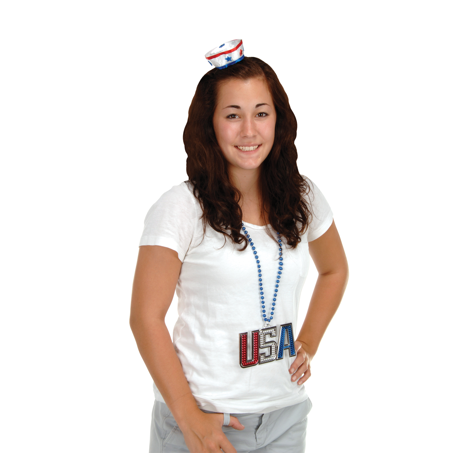 Patriotic Sailor Hat Hair Clip 1