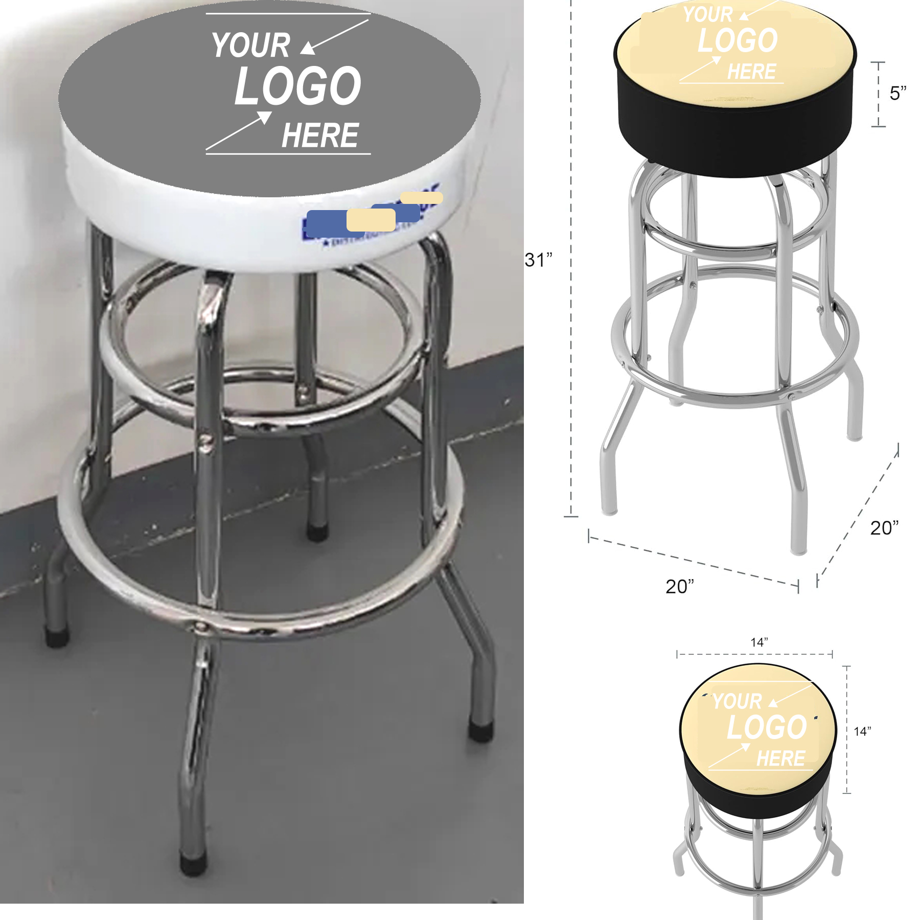 Coors Banquet Logo Bar Stool 2