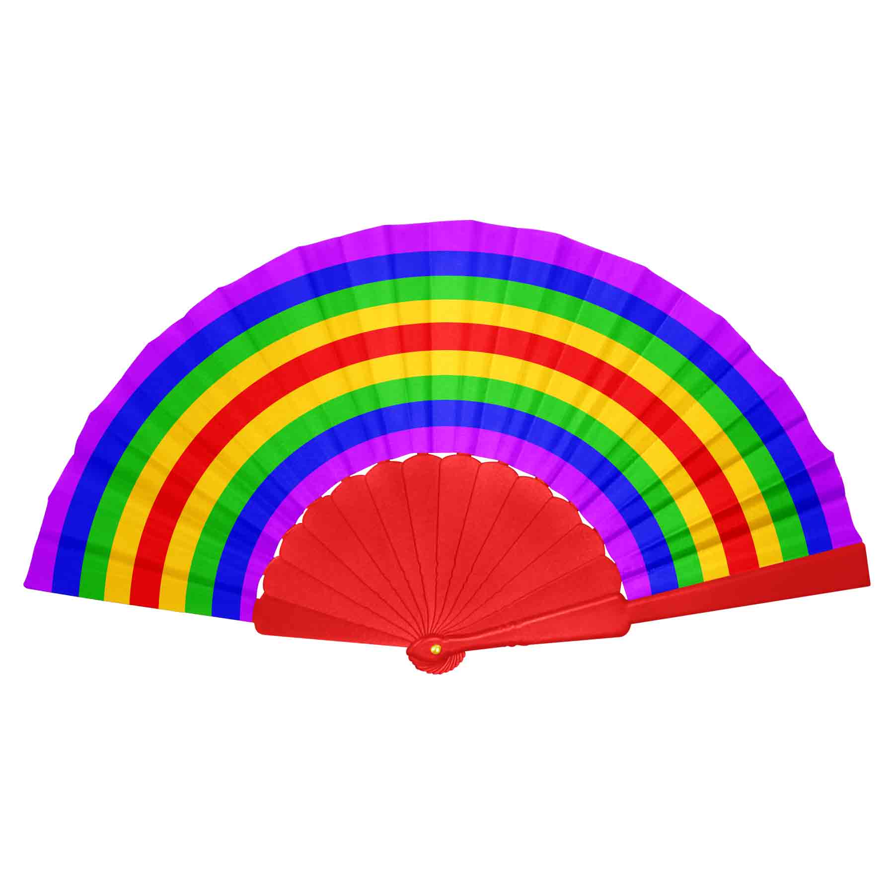 9" Plastic Folding Hand Fan 2