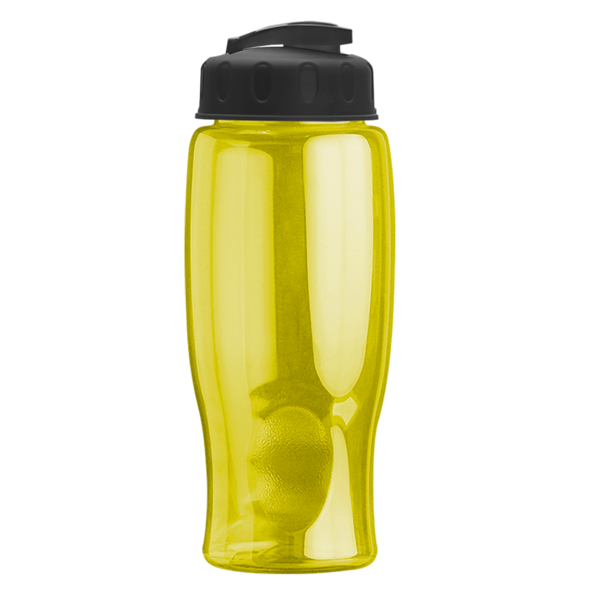 Poly-pure - 27 oz. Transparent Bottle with USA Flip 7