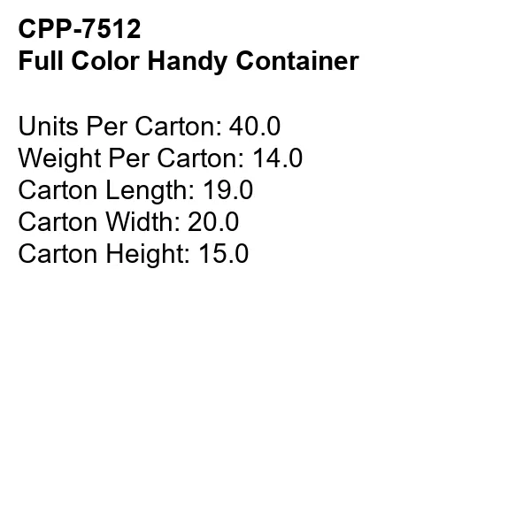 Full Color Handy Container 5