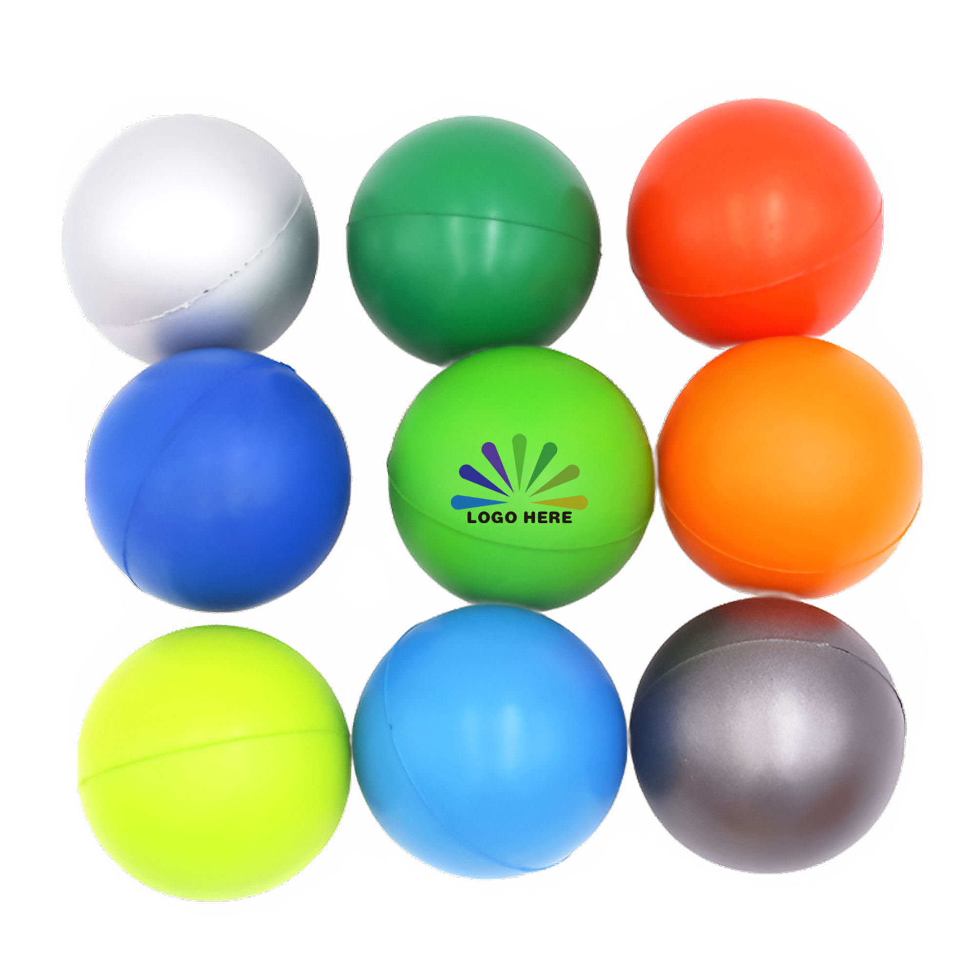 MOQ50 Personalized PU Foam Smooth Surface Toy Ball 2