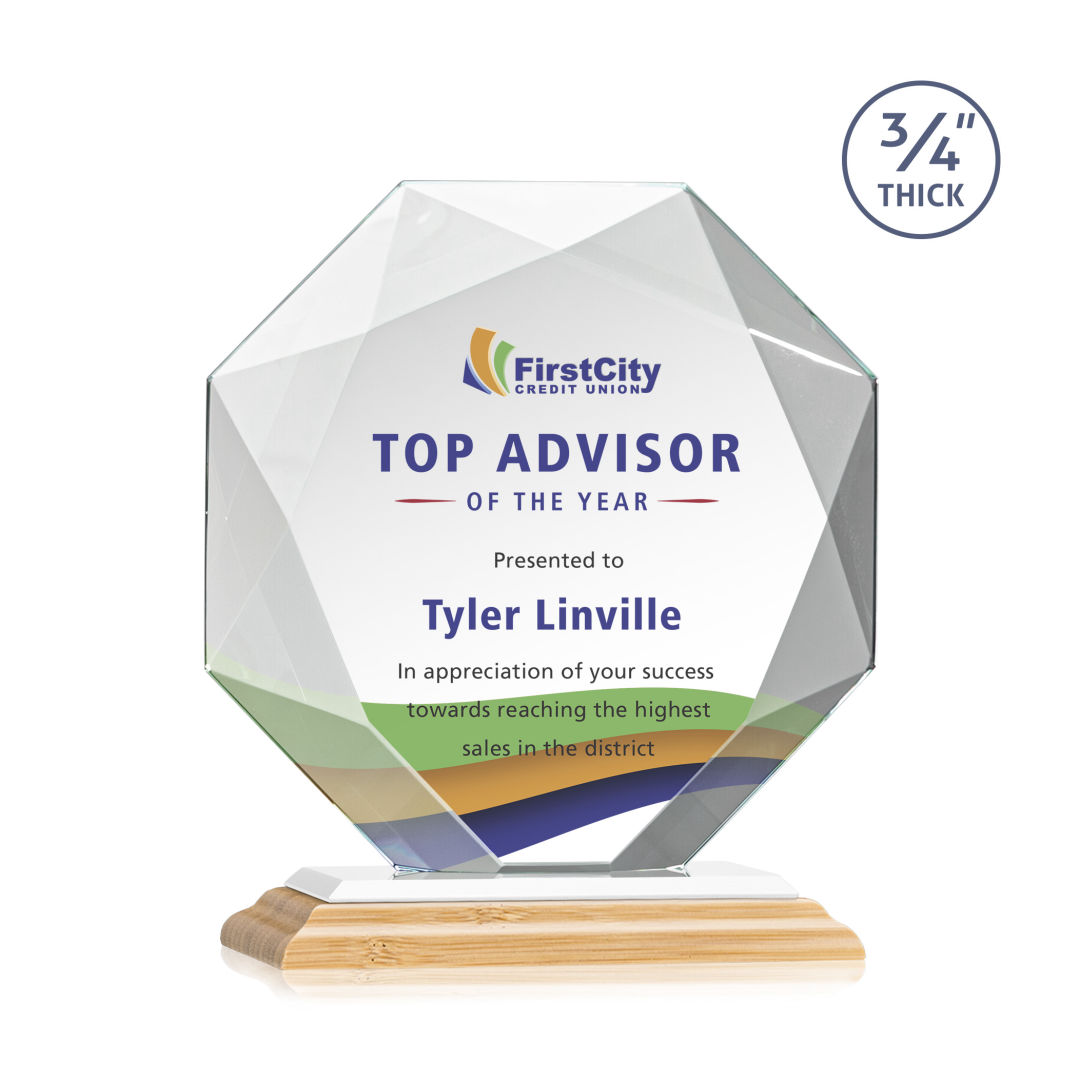 Bradford VividPrint™ Award - Bamboo/White 7