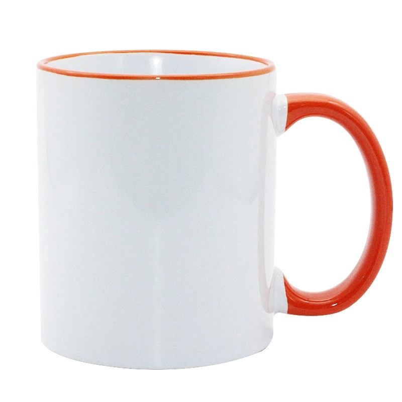 11 oz White Ceramic Sublimation Coffee Mug 6