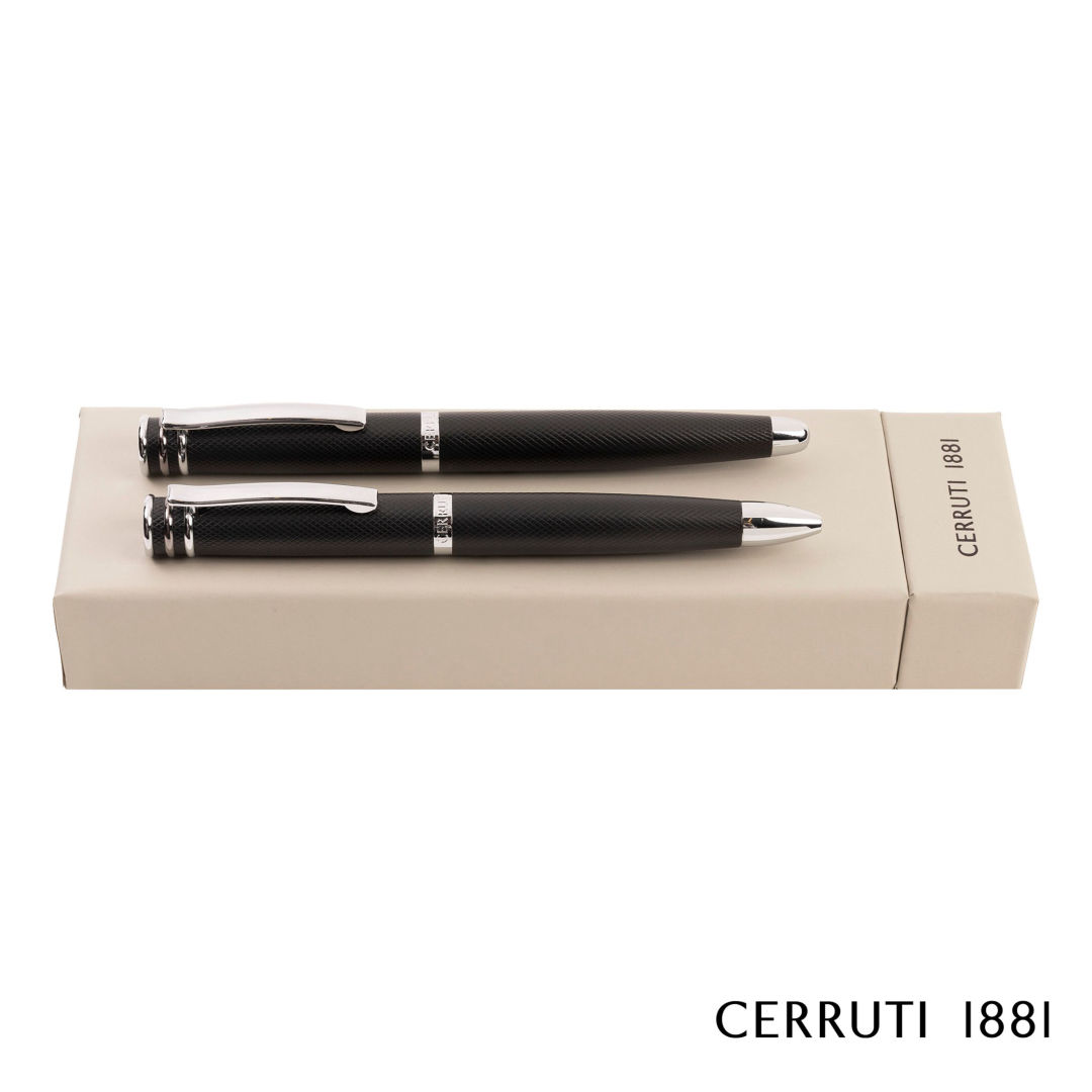 Cerruti 1881® Austin Diamond Ballpoint & Fountain Pen Set 2