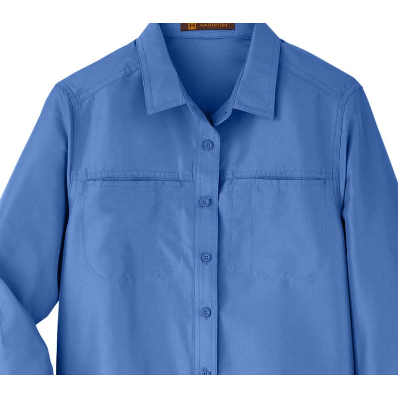 Harriton Ladies' Key West Long-Sleeve Performance Staff Shirt 25