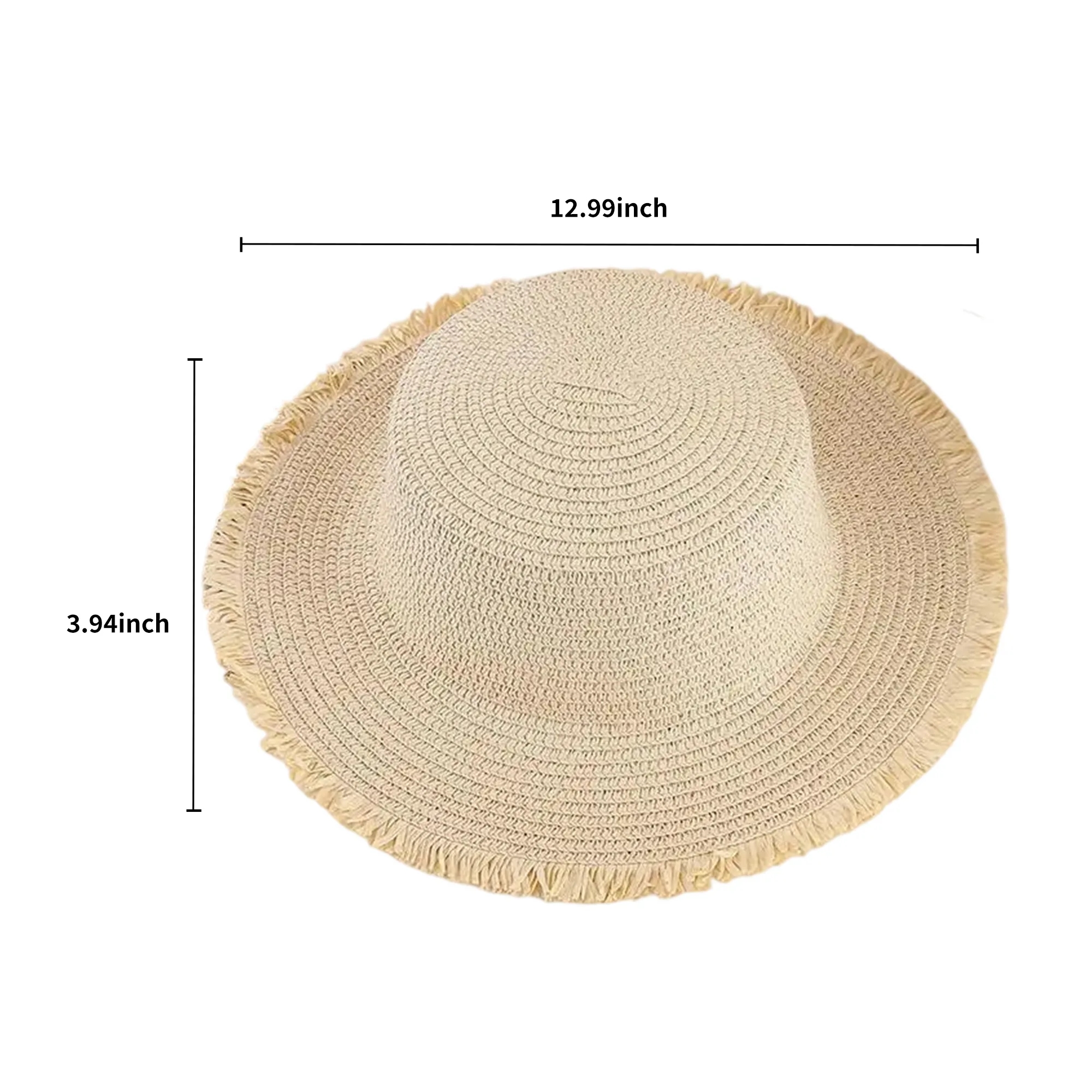 UPF50+ Wide Brim Lifeguard Straw Hat 6