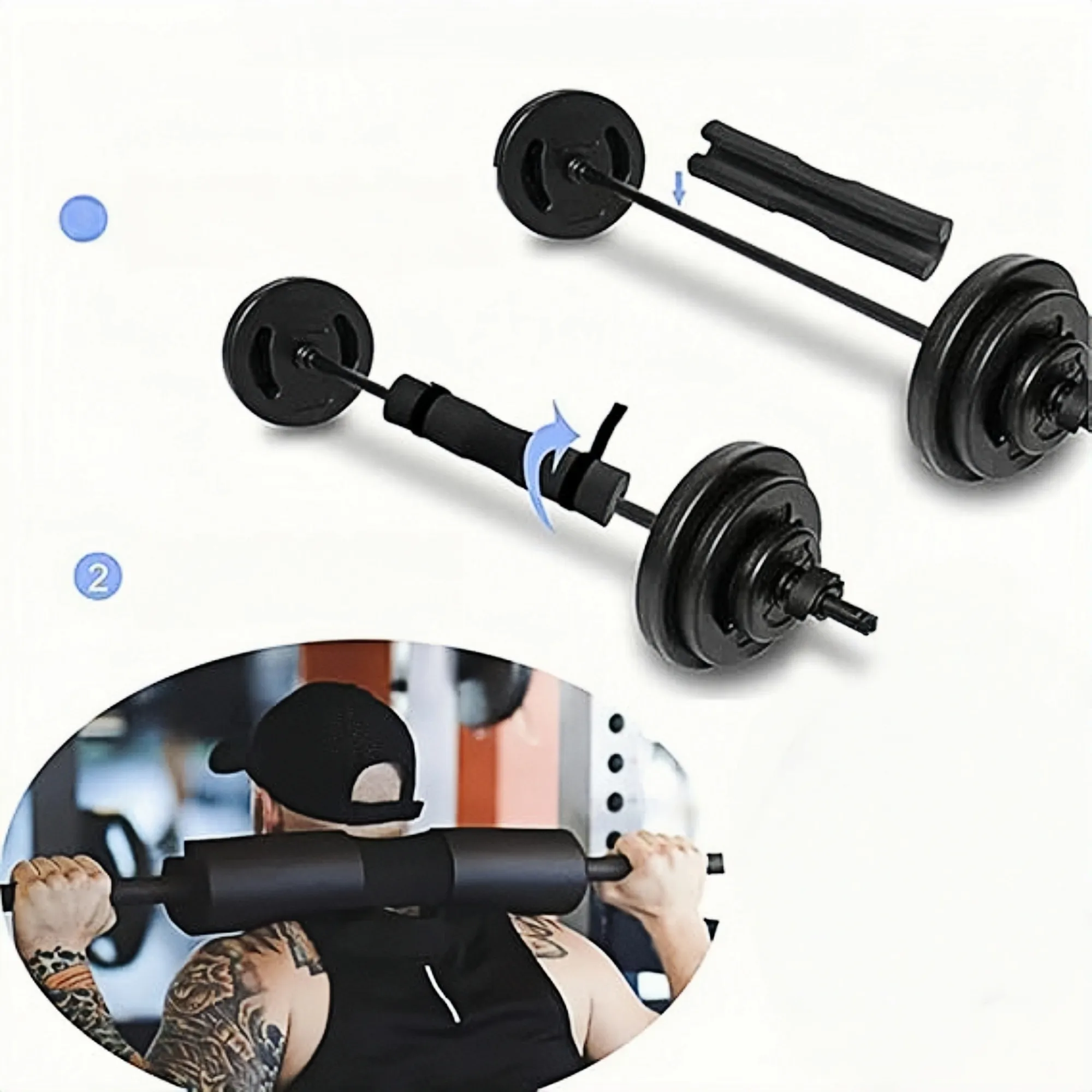 Barbell Squat Pad - Foam Cushion For Neck/Shoulders 4